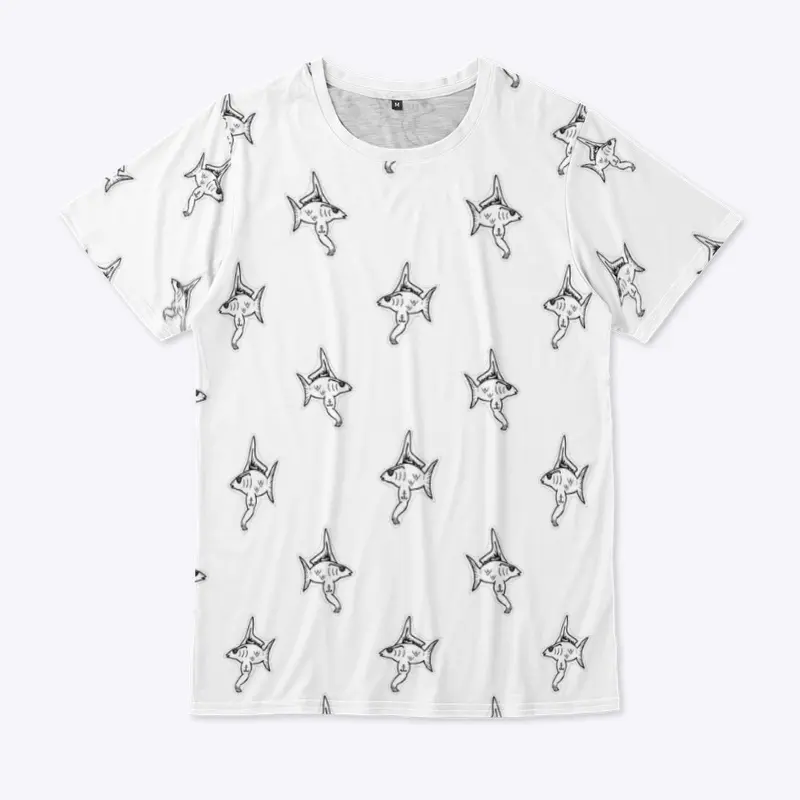 ALPHA FISH All-Over Print Tee