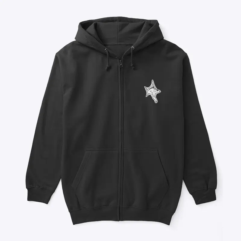 ALPHA FISH Zip Up Hoodie